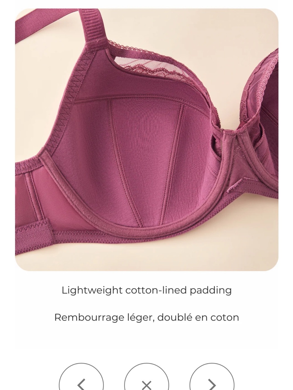 Understance Lace Full-Coverage Bra in Raspberry Rose - Picture 6 of 7